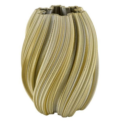 VASO SPIRALE ORO LUCIDO PICCOLO 19X19X24